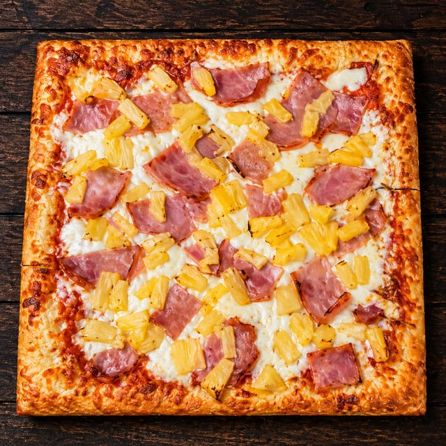 Hawaiian Flatbread Pizza.