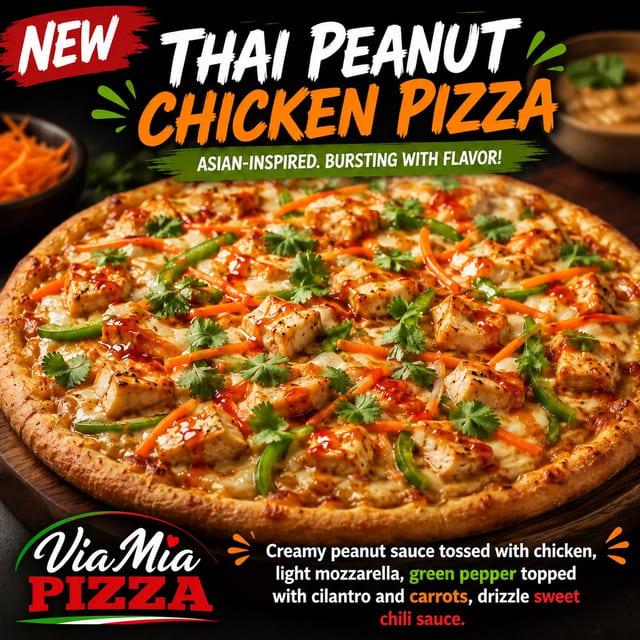  THAI PEANUT CHICKEN PIZZA(X-Large).