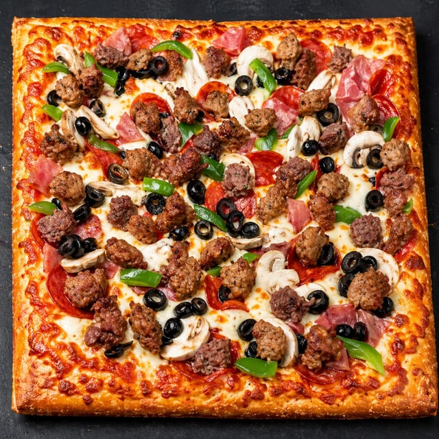 Combo Flatbread Pizza.