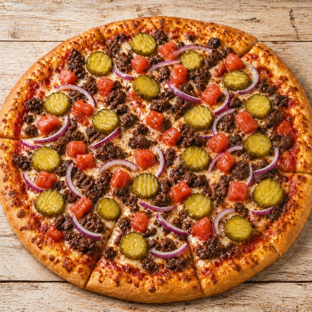 Small The Original Burger Pizza.
