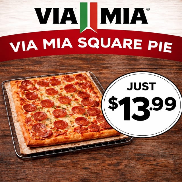 🍕 VIA MIA SQUARE PIE 🍕.